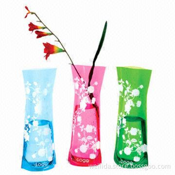 PVC Vase, Measuring 10.7 x 27cm, Customer's Logos are Welcome